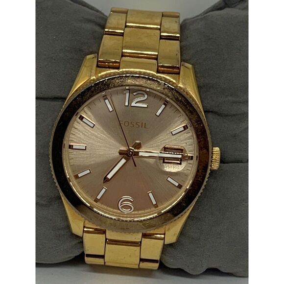 Fossil ES3587 Women's Stainless Steel Analog Rose Gold Dial Quartz Watch GE108 - Picture 1 of 11